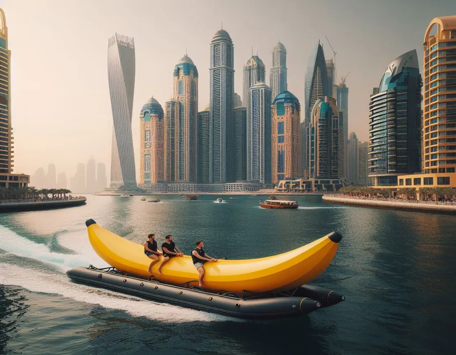 Inflatable towable water ride