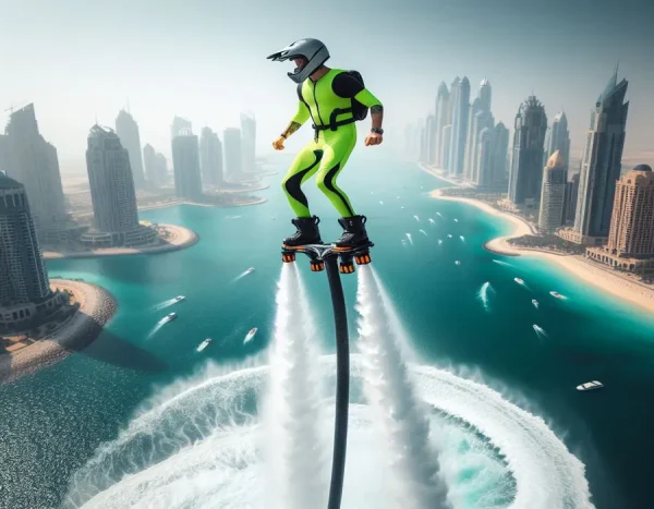 Flyboard Dubai – skyline view