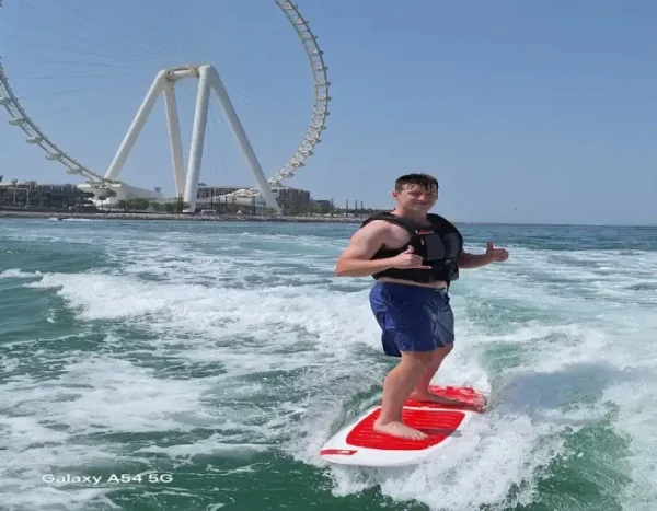 Dubai water sports on the sea