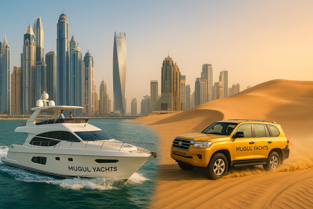 Yacht and Desert Safari Dubai marina